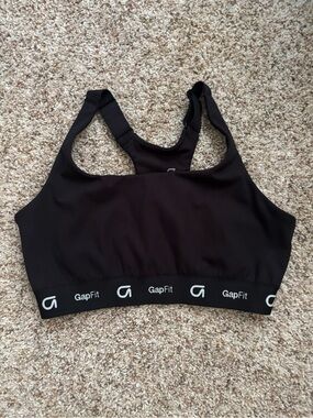 GAP Black GapFit Racerback Sports Bra